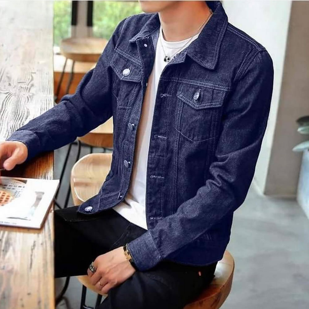 Stylish Pure Denim Jacket For Men ART-1049